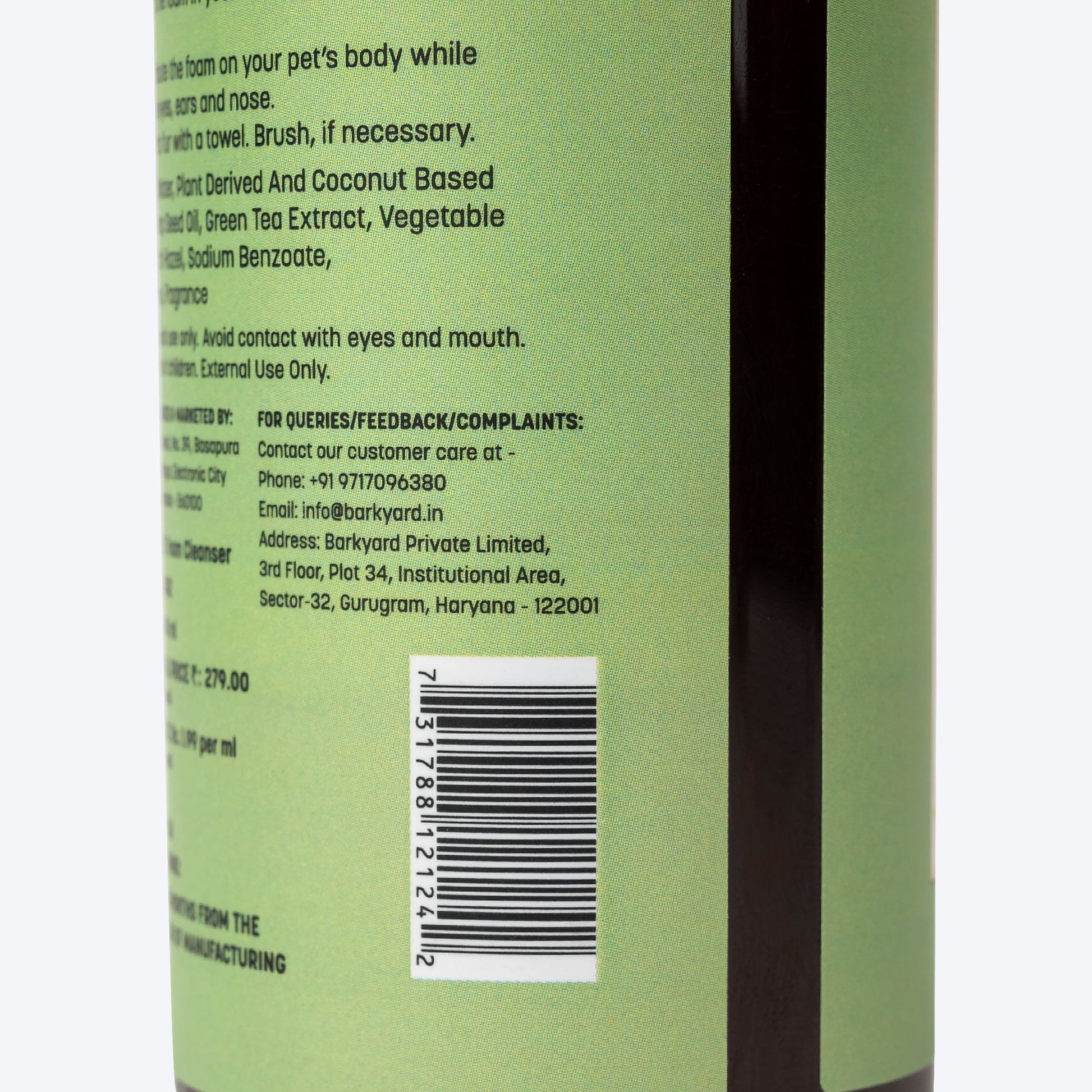 HUFT Waterless Cleansing & No Rinse Dry Shampoo For Dogs - 140 ml - Heads Up For Tails