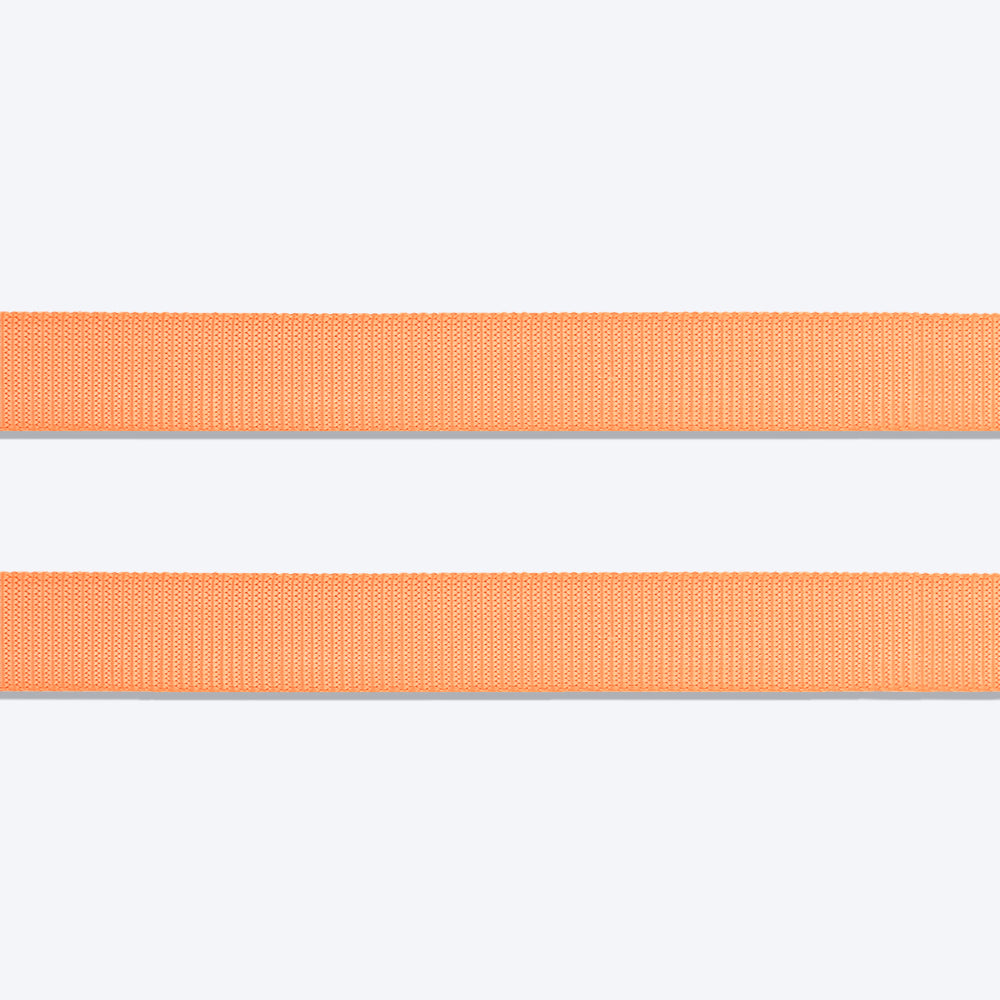 HUFT Essentials Nylon Dog Leash - Orange - 1.5 m (Can be Personalised) - Heads Up For Tails