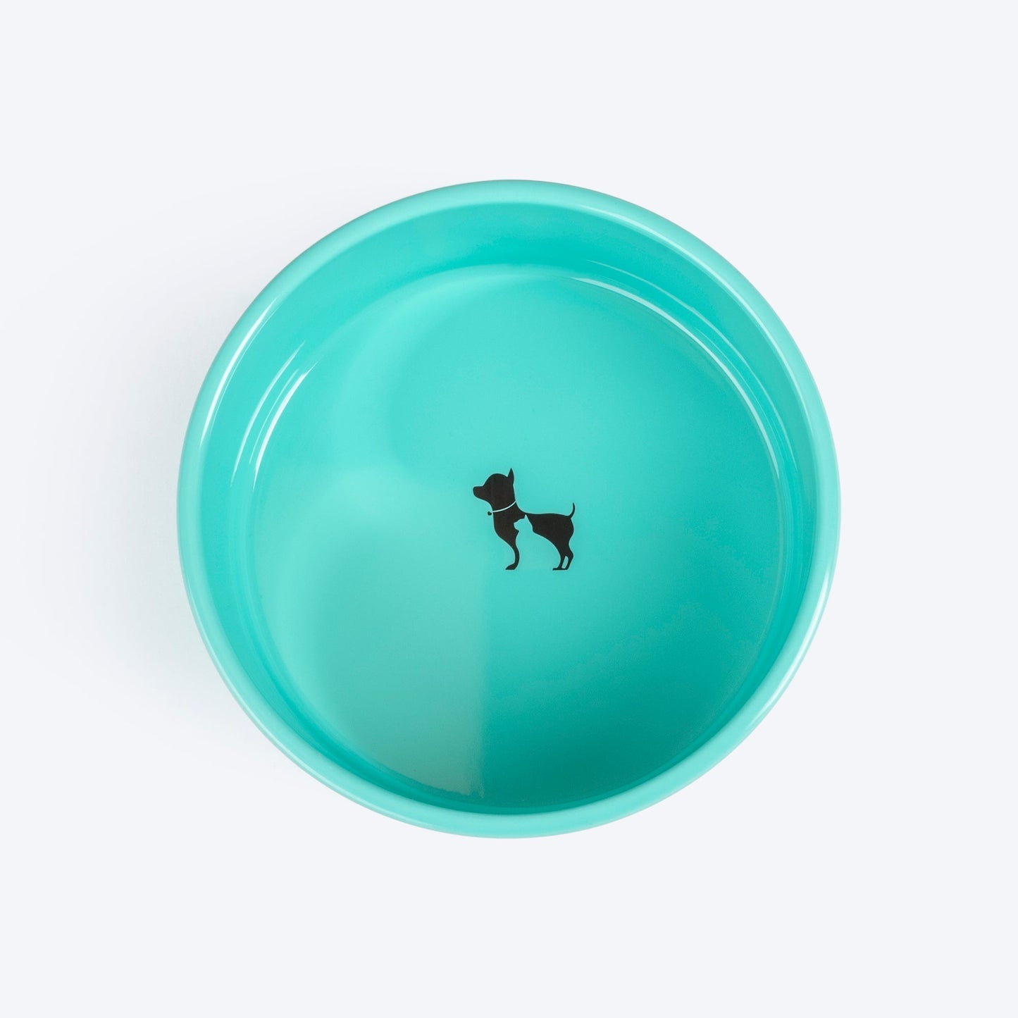 HUFT Dual Color Fun Melamine Bowl For Pets (Mint Green & Yellow) - Heads Up For Tails