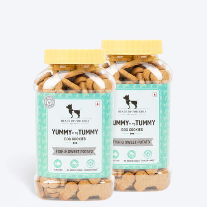 HUFT YIMT Fish And Sweet Potato Dog Biscuits - Heads Up For Tails