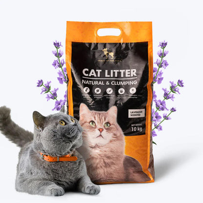 HUFT Cat Litter (Natural & Clumping) - Lavender Scented - 10 kg