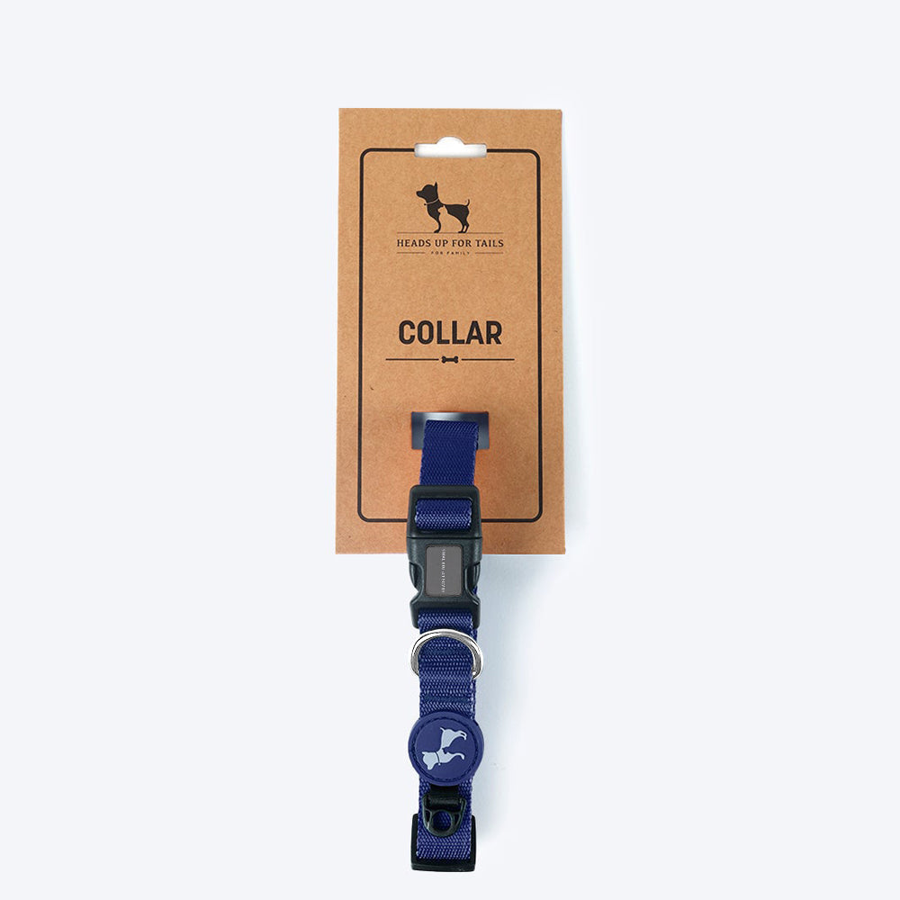 HUFT Classic Dog Collar - Navy - Heads Up For Tails