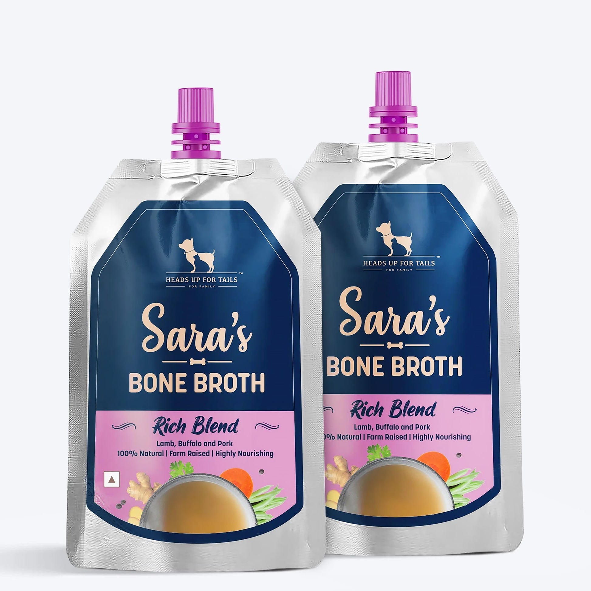 HUFT Sara's Rich Blend Bone Broth For Dogs - 150 ml - Heads Up For Tails