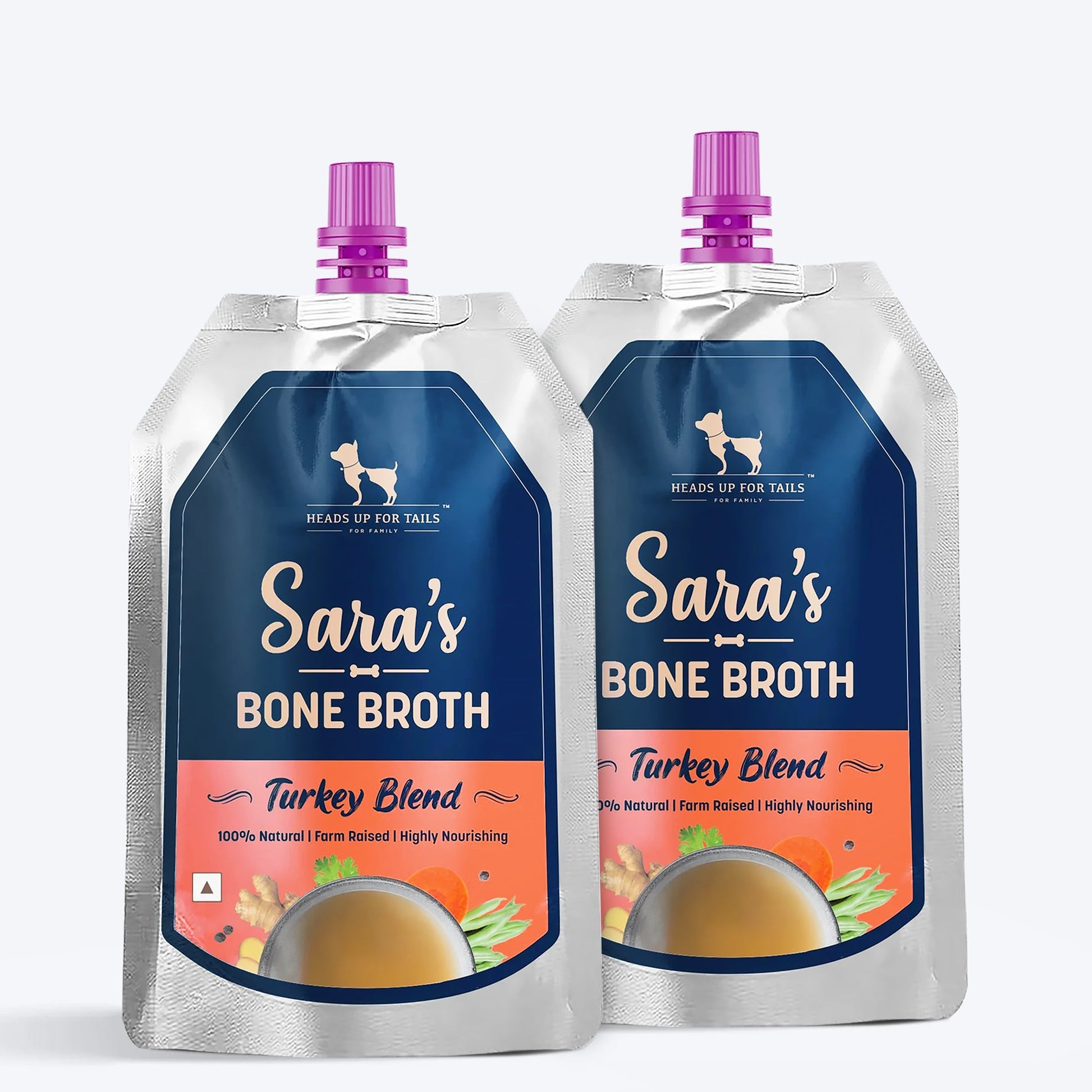 HUFT Sara's Turkey Blend Bone Broth For Dogs - 150 ml - Heads Up For Tails