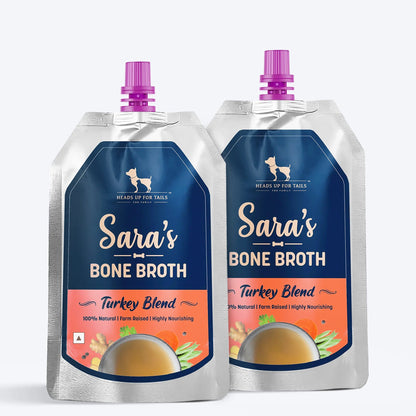 HUFT Sara's Turkey Blend Bone Broth For Dogs - 150 ml - Heads Up For Tails