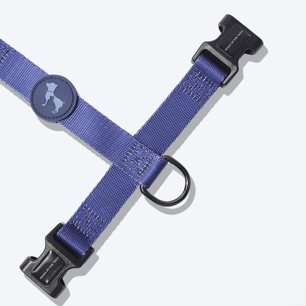 HUFT Classic Nylon Dog H Harness - Navy - Heads Up For Tails