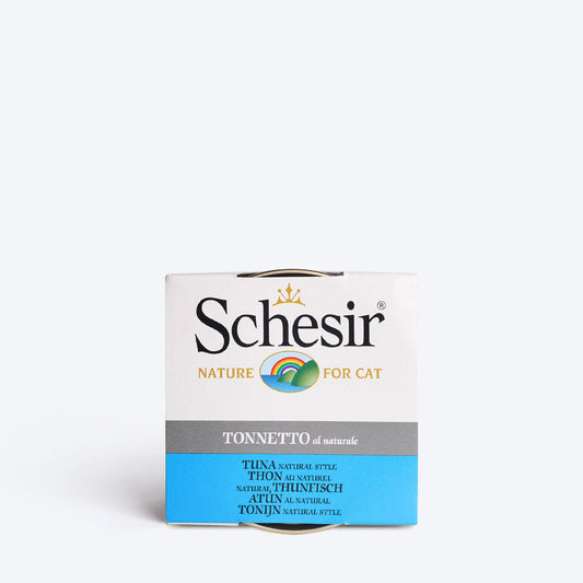 Schesir 54% Tuna Natural Style Wet Cat Food - 85 g - Heads Up For Tails
