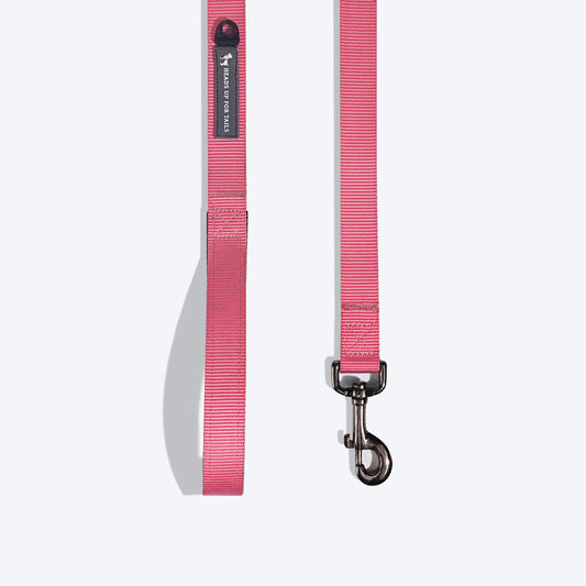 HUFT Essentials Nylon Dog Leash - Dark Pink - Heads Up For Tails