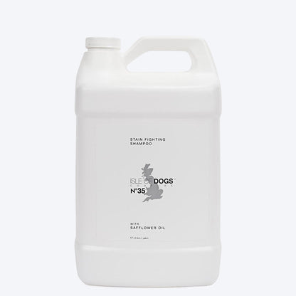 Isle Of Dogs Stain Fighting Dog Shampoo with Safflower Oil - 1 Gallon (3.8 liters) - Heads Up For Tails