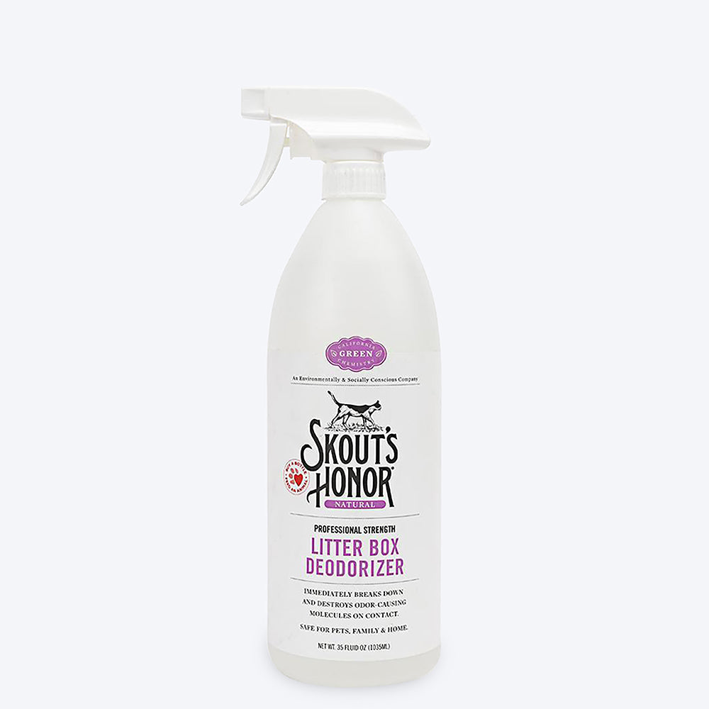 Skout's Honor Professional Strength All-Natural Cat Litter Box Deodorizer - 1035 ml - Heads Up For Tails
