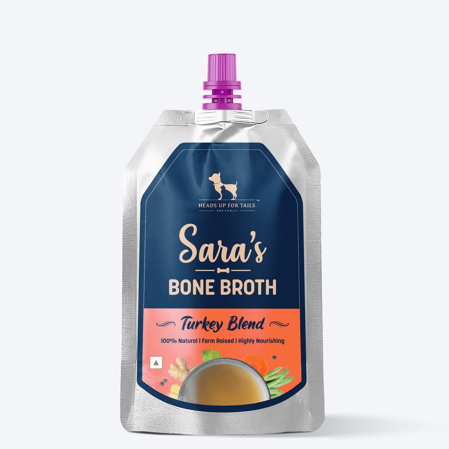 HUFT Sara's Turkey Blend Bone Broth For Dogs - 150 ml - Heads Up For Tails